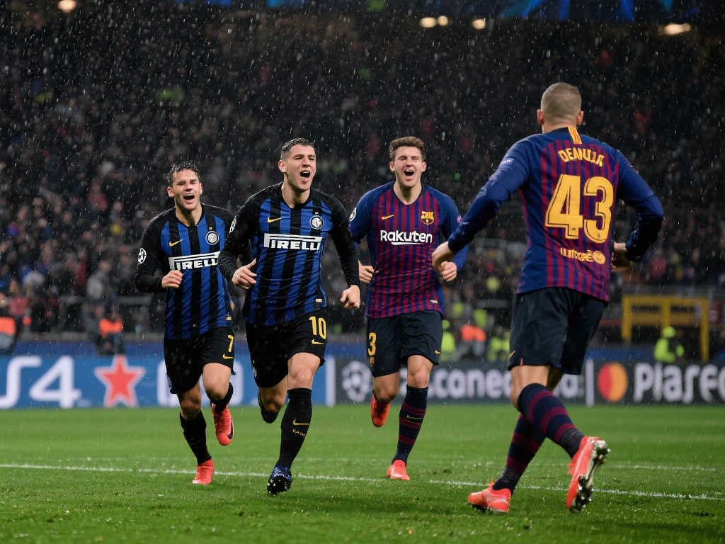 欧冠｜冷雨夜，国米逆风翻盘！4：3力克巴萨，晋级在望